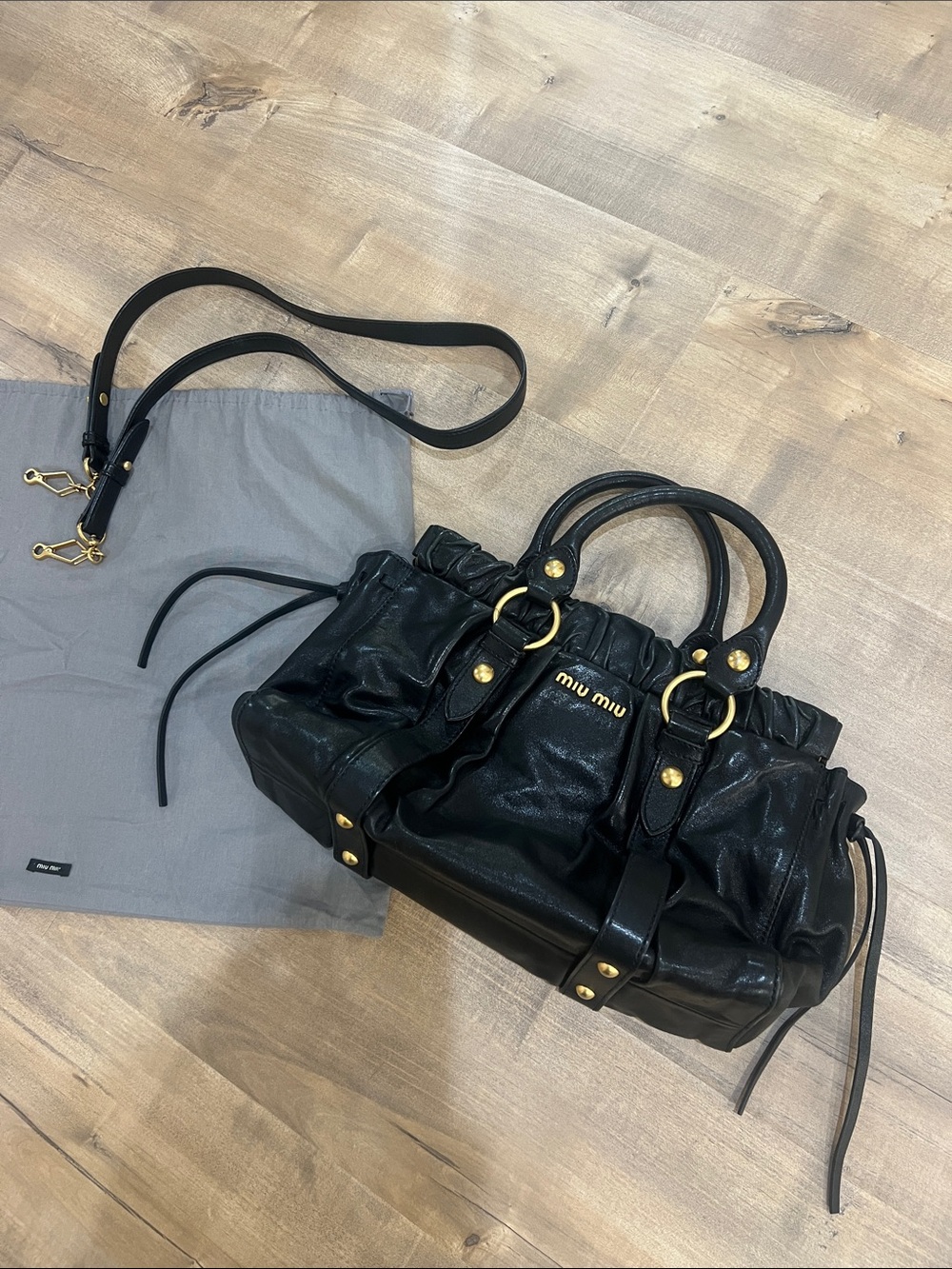 ✨✨✨Miu Miu Black Leather Bag!! ✨✨✨